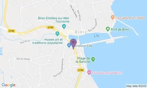 Localisation Binic - 22520