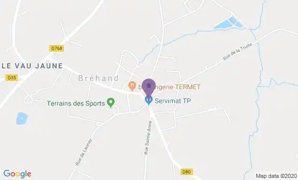 Localisation Brehand Ap - 22510