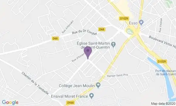 Localisation Saint Quentin Saint Martin Bp - 02100