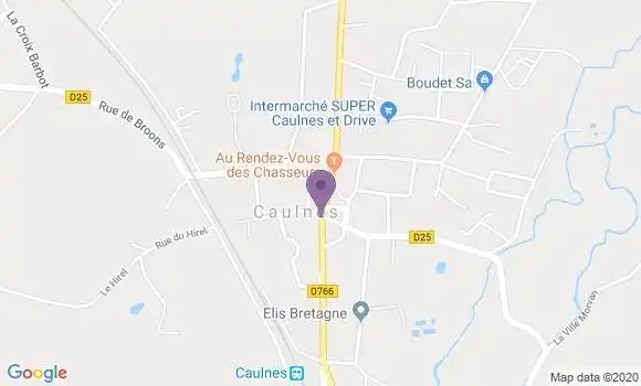 Localisation Caulnes - 22350