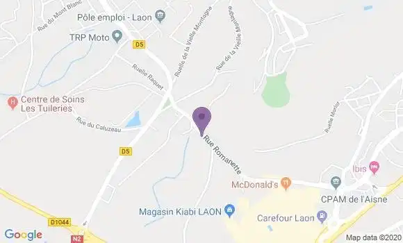 Localisation Laon Ile de France Bp - 02000