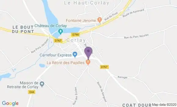 Localisation Corlay Bp - 22320