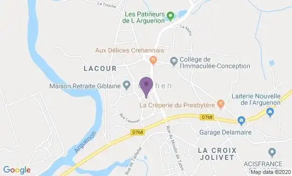 Localisation Crehen Ap - 22130