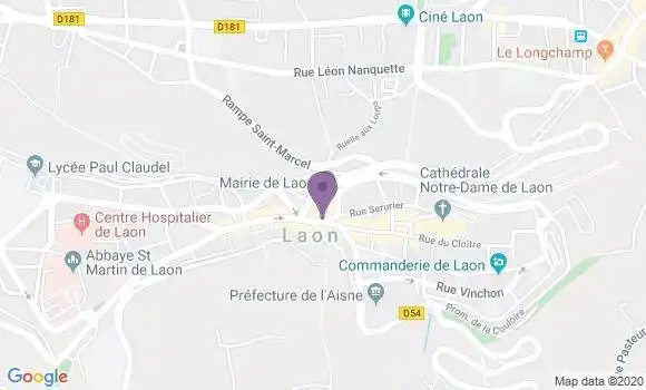 Localisation Laon Plateau Bp - 02000