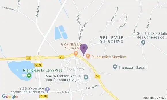 Localisation Glomel Bp - 22110