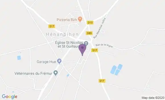 Localisation Henanbihen Ap - 22550