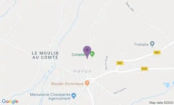Localisation Henon Ap - 22150