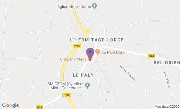 Localisation L Hermitage Lorge Bp - 22150