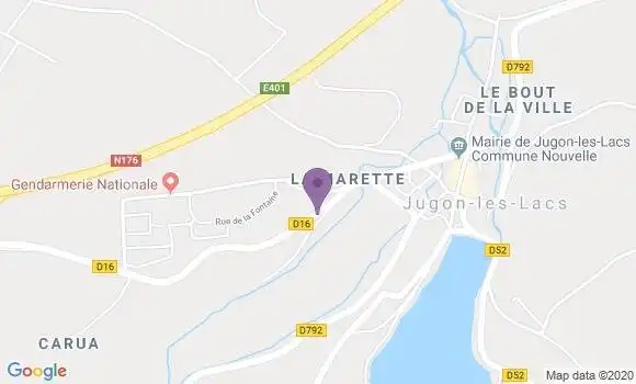 Localisation Jugon les Lacs - 22270
