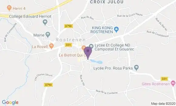 Localisation Kergrist Moelou Ap - 22110