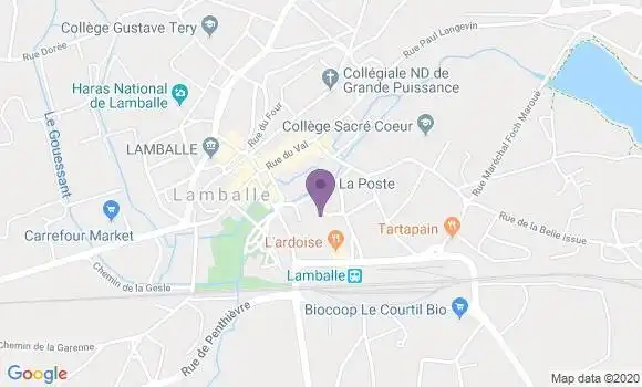 Localisation Lamballe - 22400