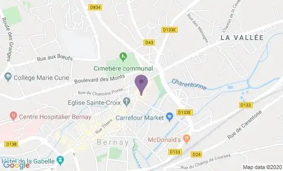 Localisation Saint Quentin Faubourg d