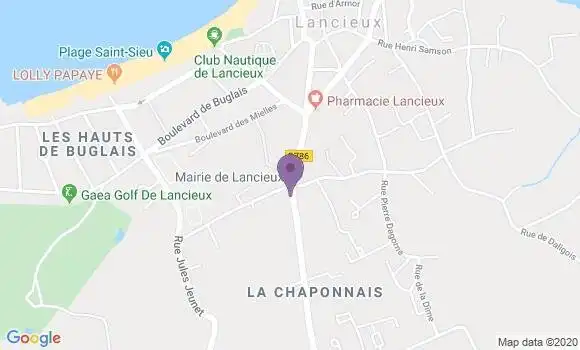Localisation Lancieux Bp - 22770