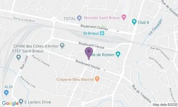Localisation Saint Brieuc Robien - 22000