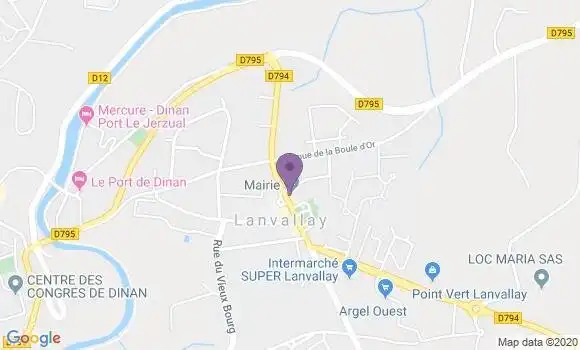 Localisation Lanvallay Bp - 22100