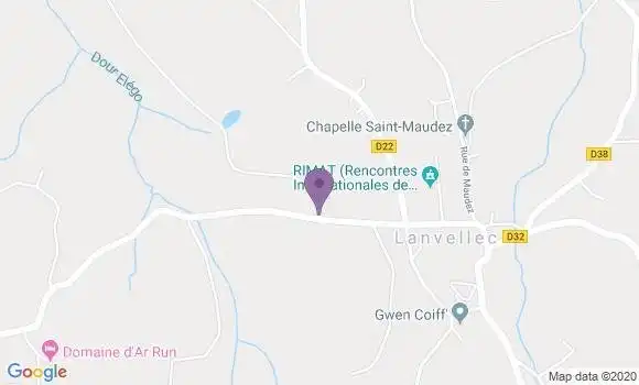 Localisation Lanvellec Ap - 22420