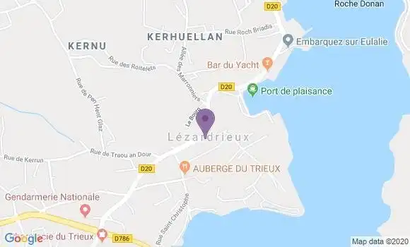 Localisation Lezardrieux Bp - 22740