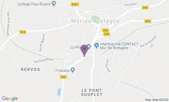 Localisation Mur de Bretagne - 22530
