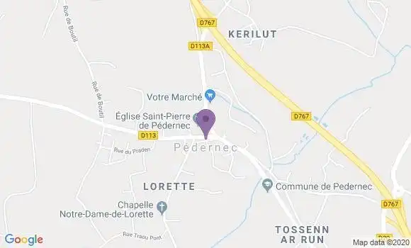 Localisation Pedernec Bp - 22540