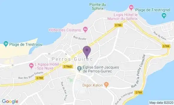 Localisation Perros Guirec Pal - 22700