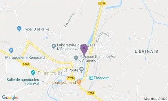 Localisation Plancoet - 22130