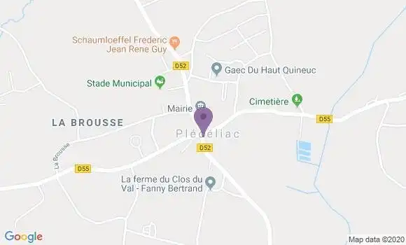 Localisation Pledeliac Bp - 22270