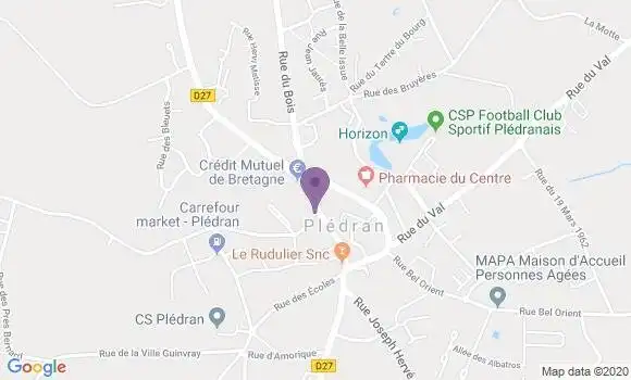 Localisation Pledran Bp - 22960
