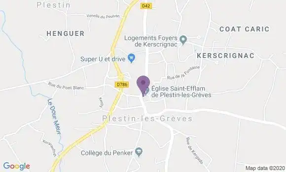 Localisation Plestin les Greves - 22310
