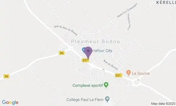 Localisation Pleumeur Bodou Bp - 22560