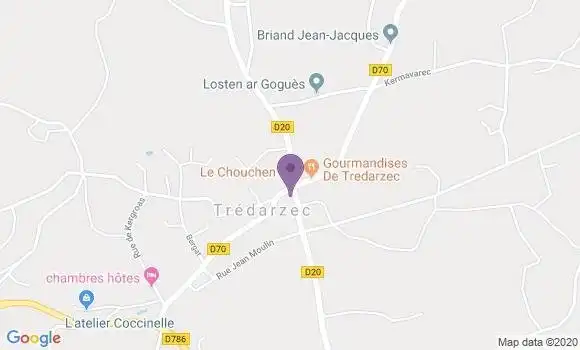 Localisation Pleumeur Gautier Ap - 22740