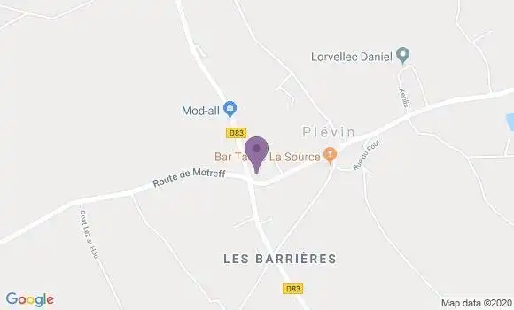 Localisation Plevin Bp - 22340