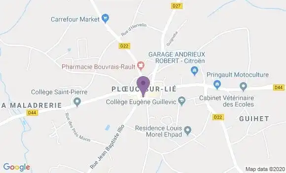 Localisation Ploeuc sur Lie - 22150