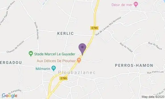 Localisation Ploubazlanec Bp - 22620
