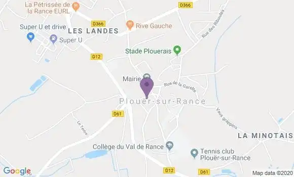 Localisation Plouer sur Rance Bp - 22490
