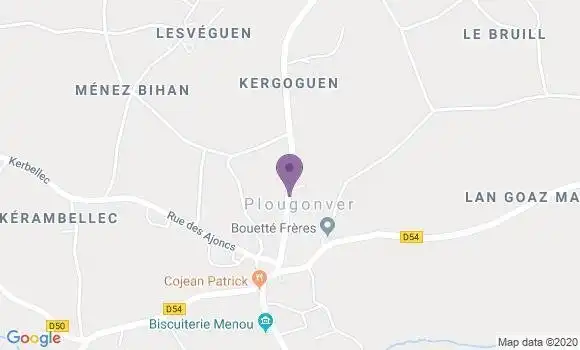 Localisation Plougonver Bp - 22810