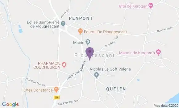 Localisation Plougrescant Bp - 22820