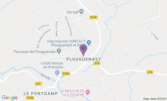 Localisation Plouguenast Bp - 22150