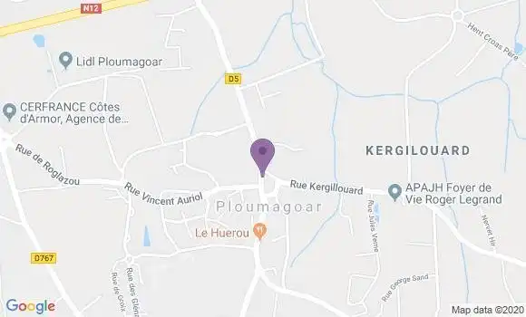 Localisation Ploumagoar Bp - 22970