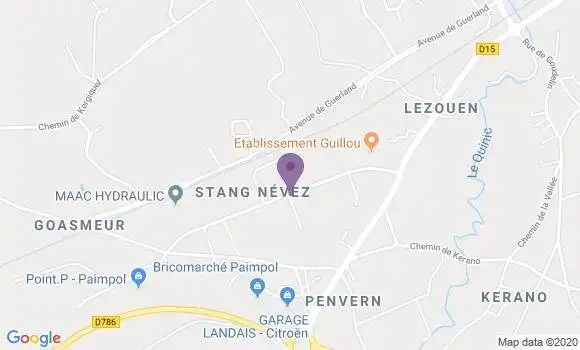 Localisation Plourivo Yvias Bp - 22860