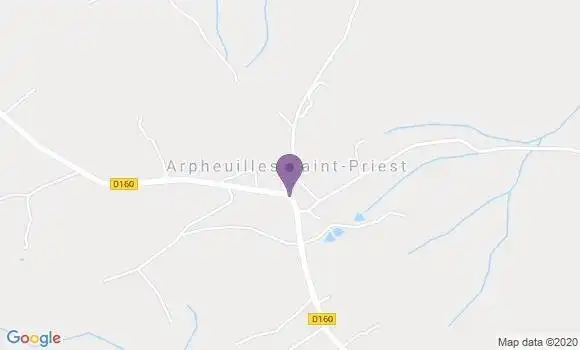 Localisation Arpheuilles Saint Priest Ap - 03420