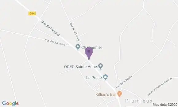 Localisation Plumieux Bp - 22210