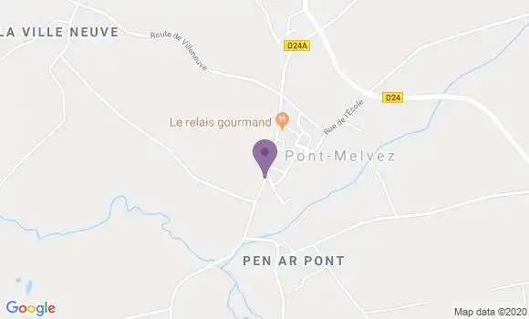 Localisation Pont Melvez Bp - 22390