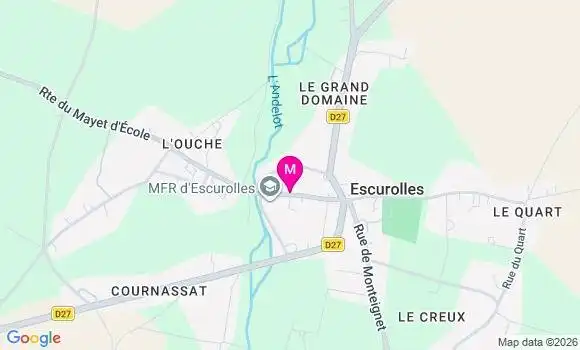 Localisation Escurolles - 03110