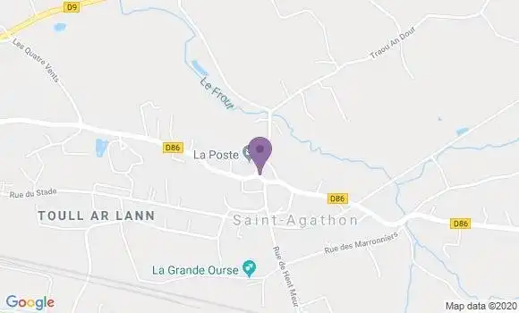 Localisation Saint Agathon Ap - 22200