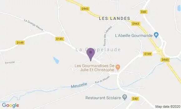 Localisation Audes Bp - 03190