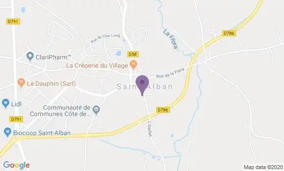 Localisation Saint Alban Ap - 22400