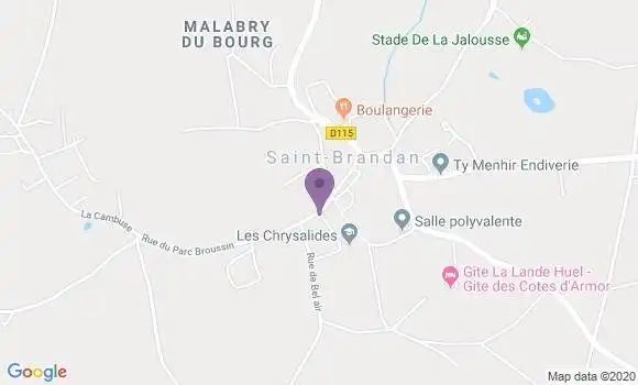 Localisation Saint Brandan Ap - 22800