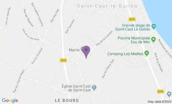 Localisation Saint Cast le Guildo - 22380