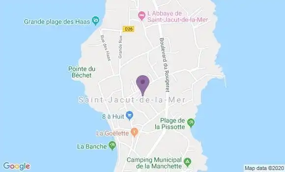 Localisation Saint Jacut de la Mer Bp - 22750