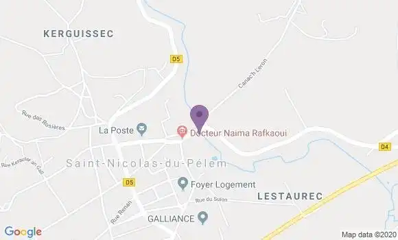 Localisation Saint Nicolas du Pelem Bp - 22480